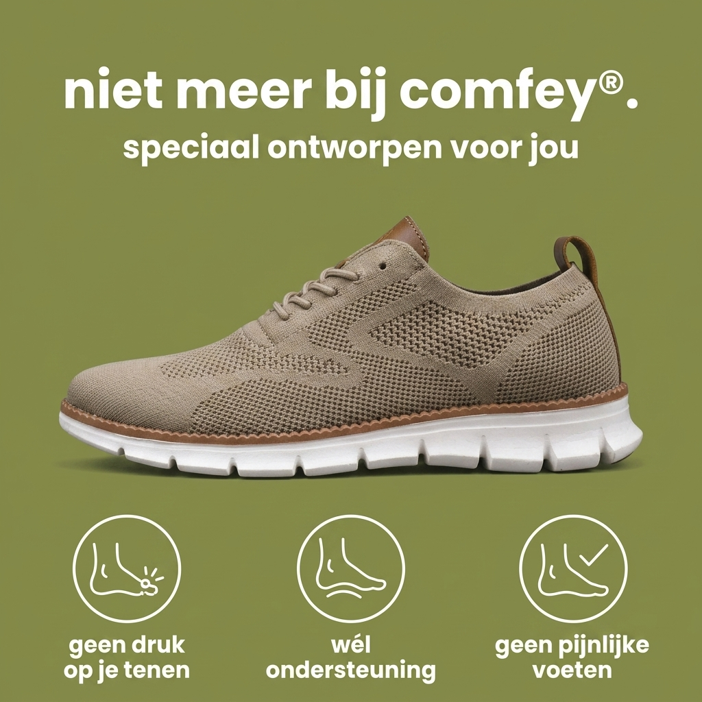 Comfey® Elastische Comfort Sneakers – dempend, luchtig en de hele dag draagbaar