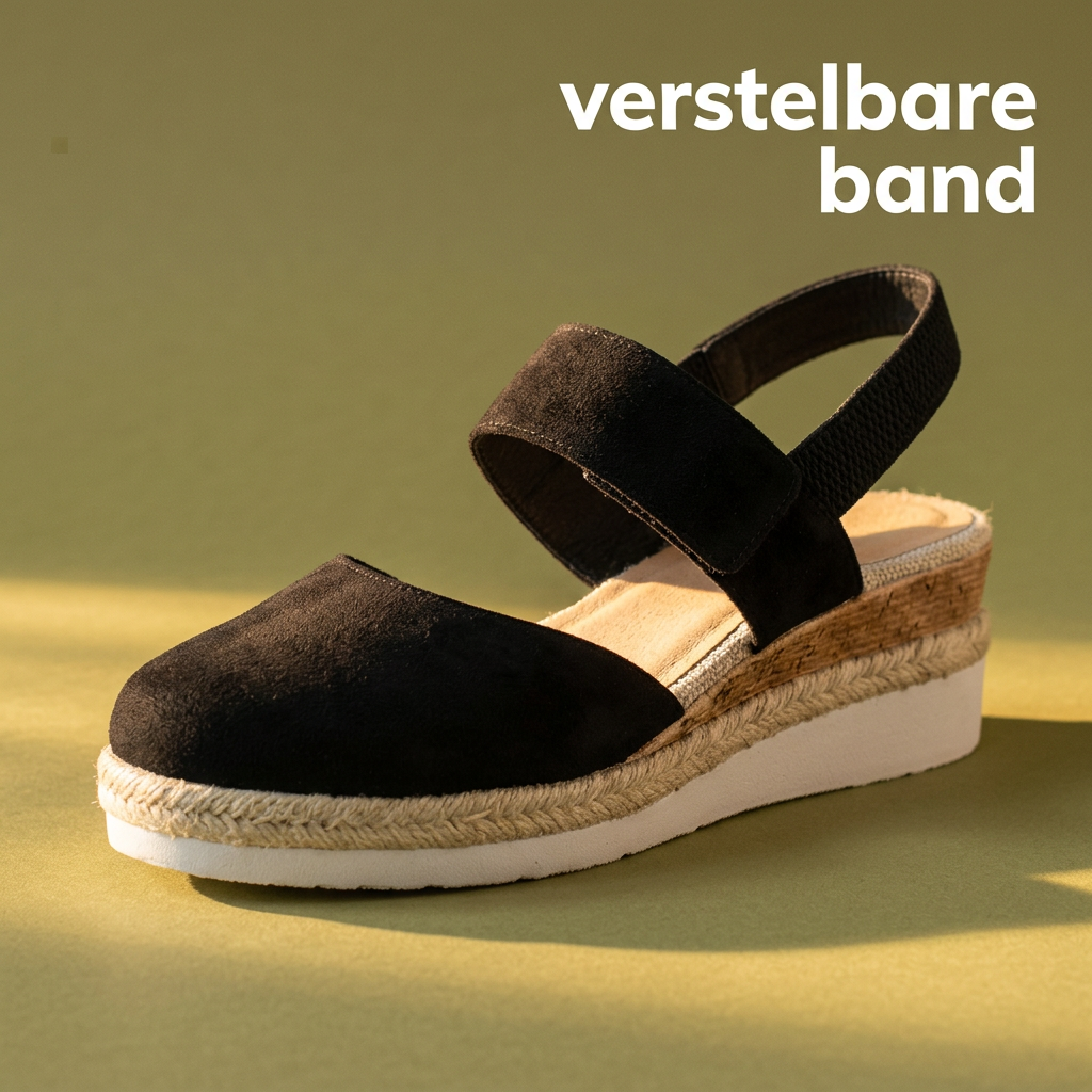 Comfey® Platform Espadrille Sandalen met Verstelbare Band
