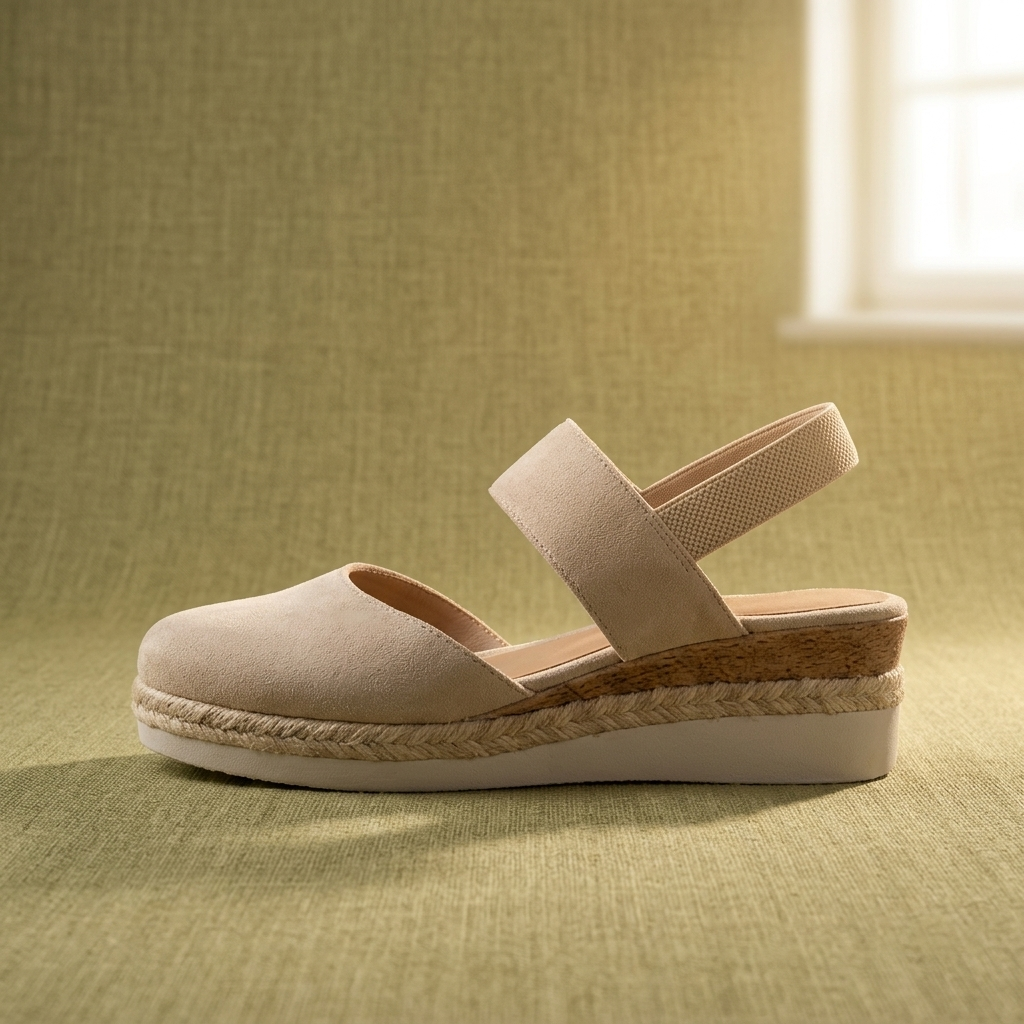 Comfey® Platform Espadrille Sandalen met Verstelbare Band