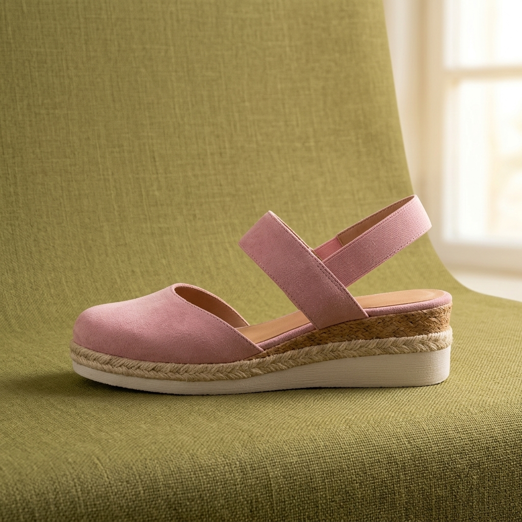 Comfey® Platform Espadrille Sandalen met Verstelbare Band