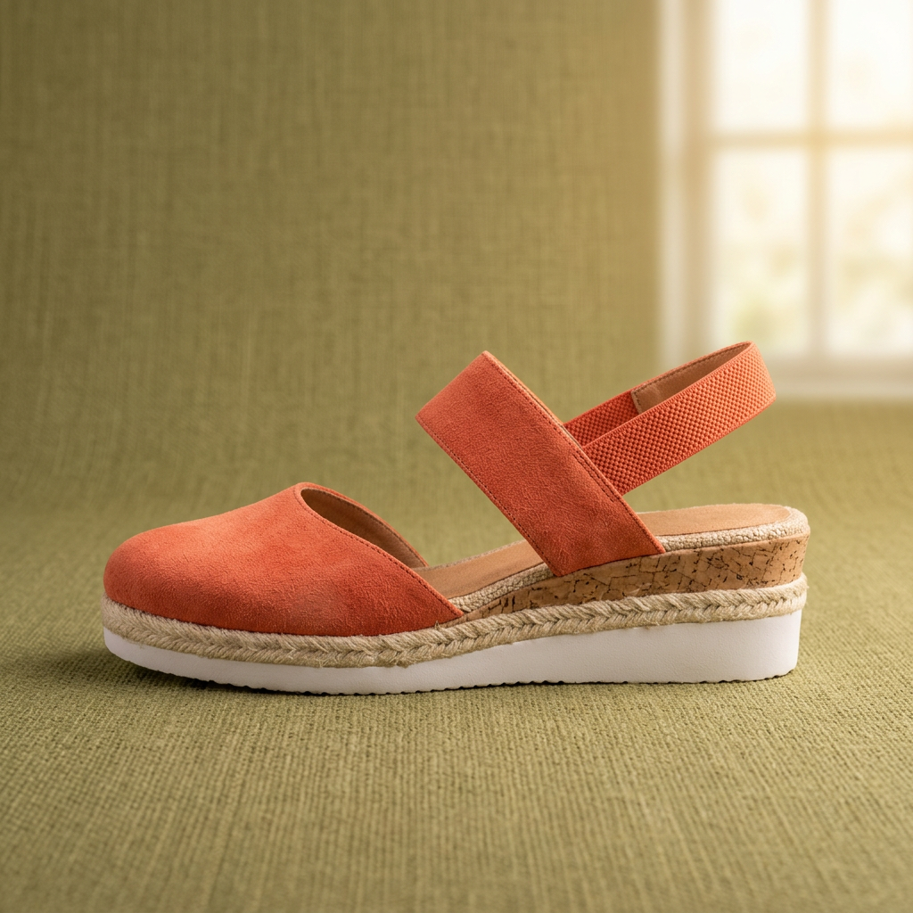 Comfey® Platform Espadrille Sandalen met Verstelbare Band