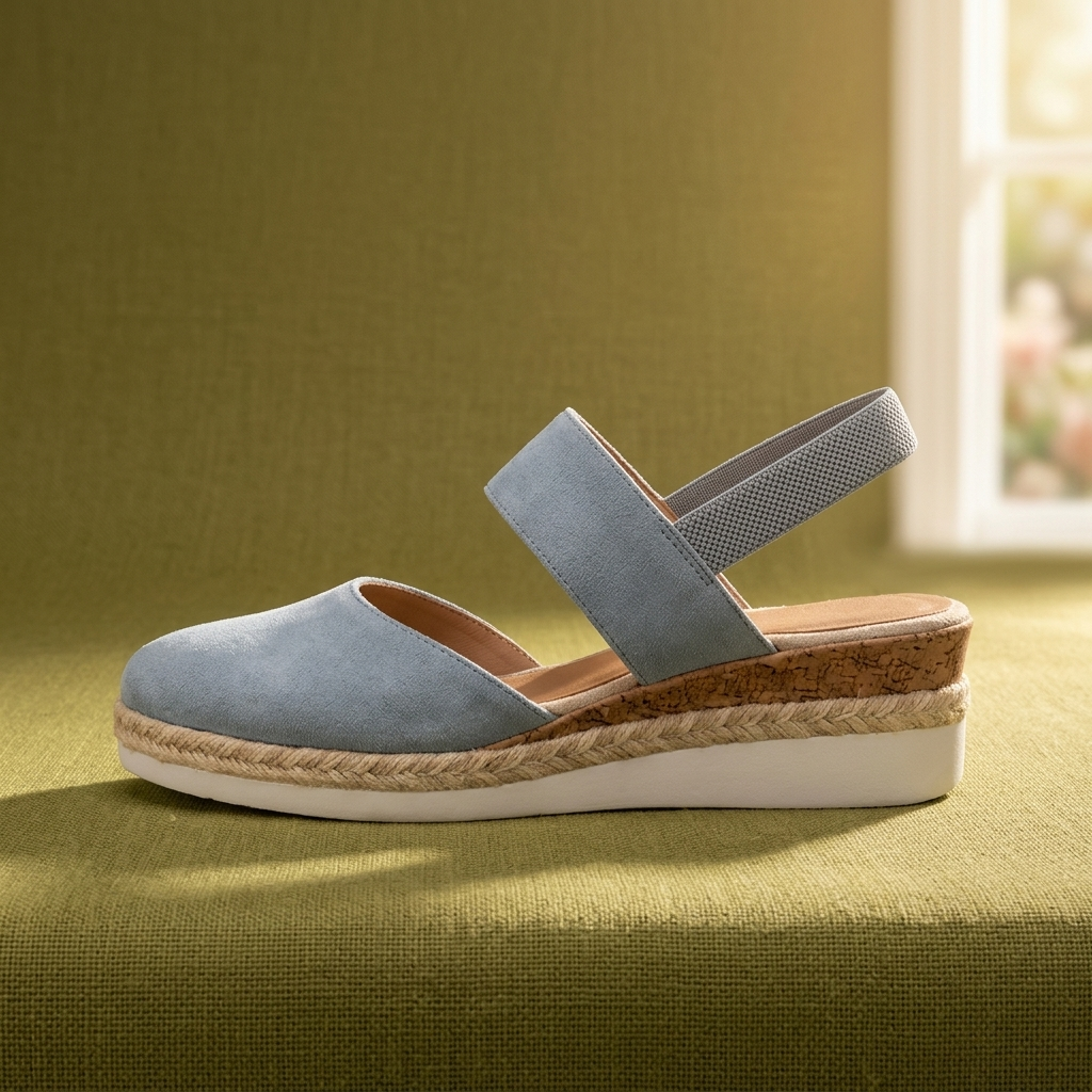 Comfey® Platform Espadrille Sandalen met Verstelbare Band