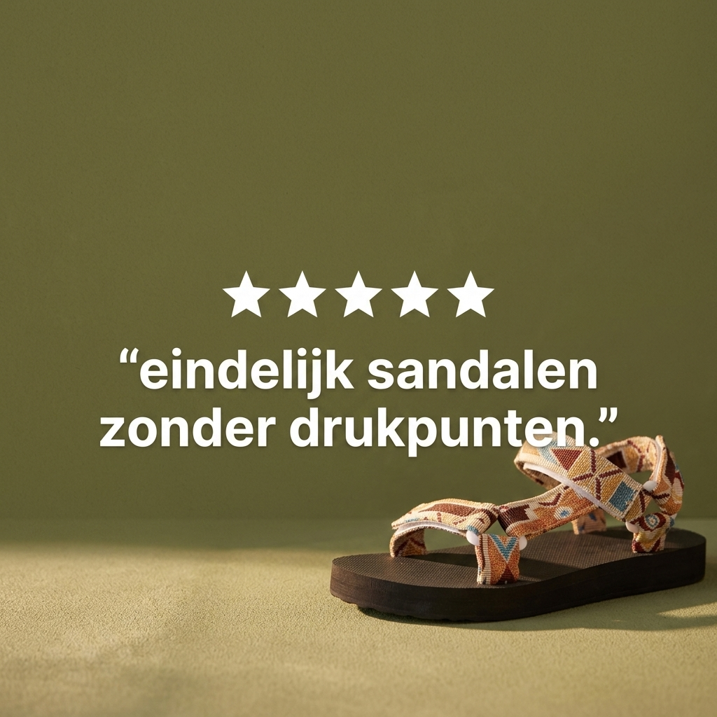 Comfey® Platte Vlechtsandalen - Extra Comfortabel