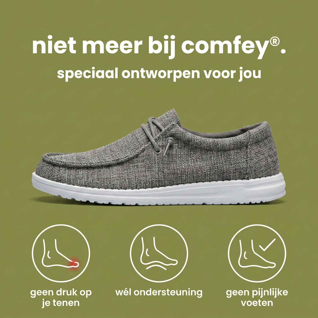 Comfey® Loafers met Extra Demping - Witte Zool