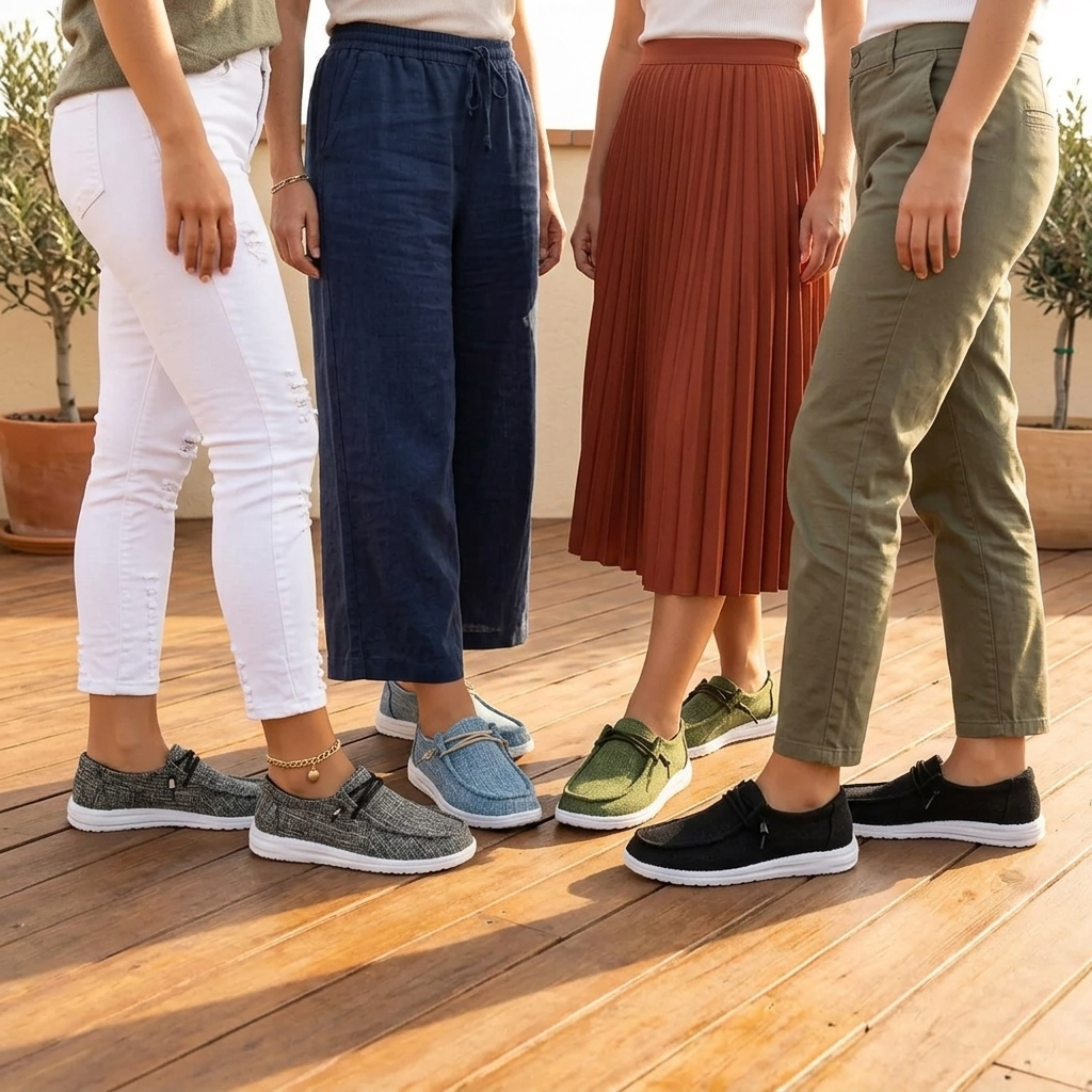 Comfey® Loafers met Extra Demping - Witte Zool