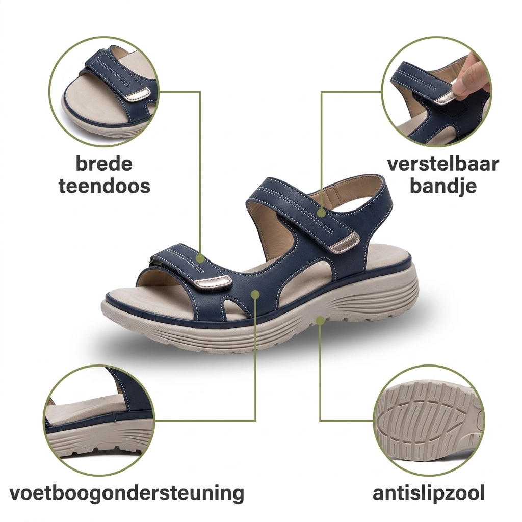 Comfey® Orthopedische Sandalen met Antislipzool
