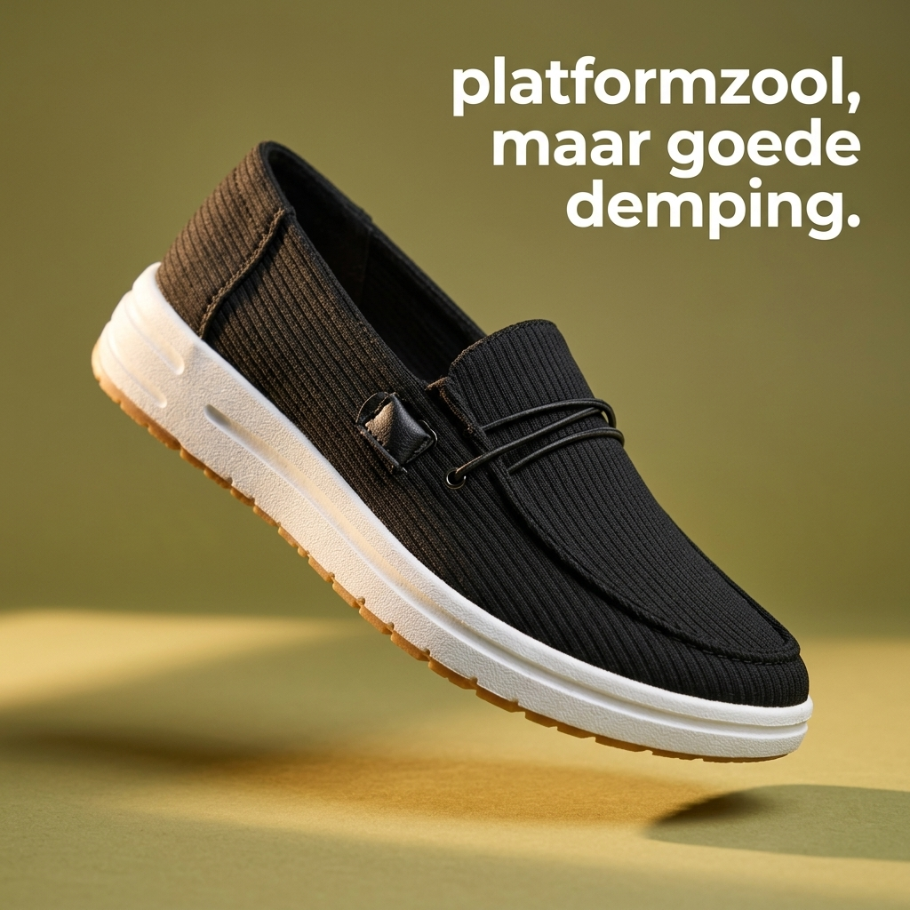 Comfey® Dames Platform Loafers met Extra Demping