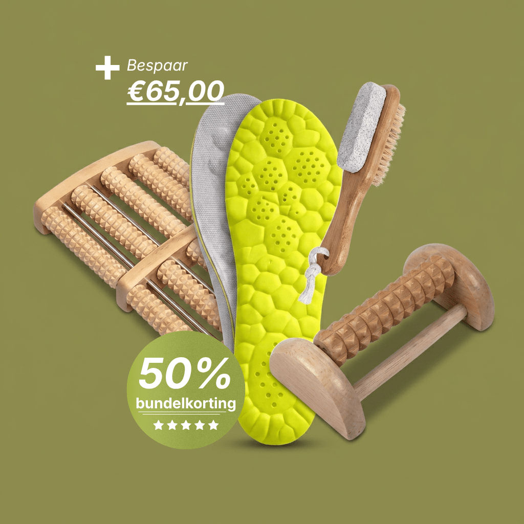 Comfey® Houten Voet Wellnes Set | Comfey® Voetverzorging voor Comfort & Pijnverlichting