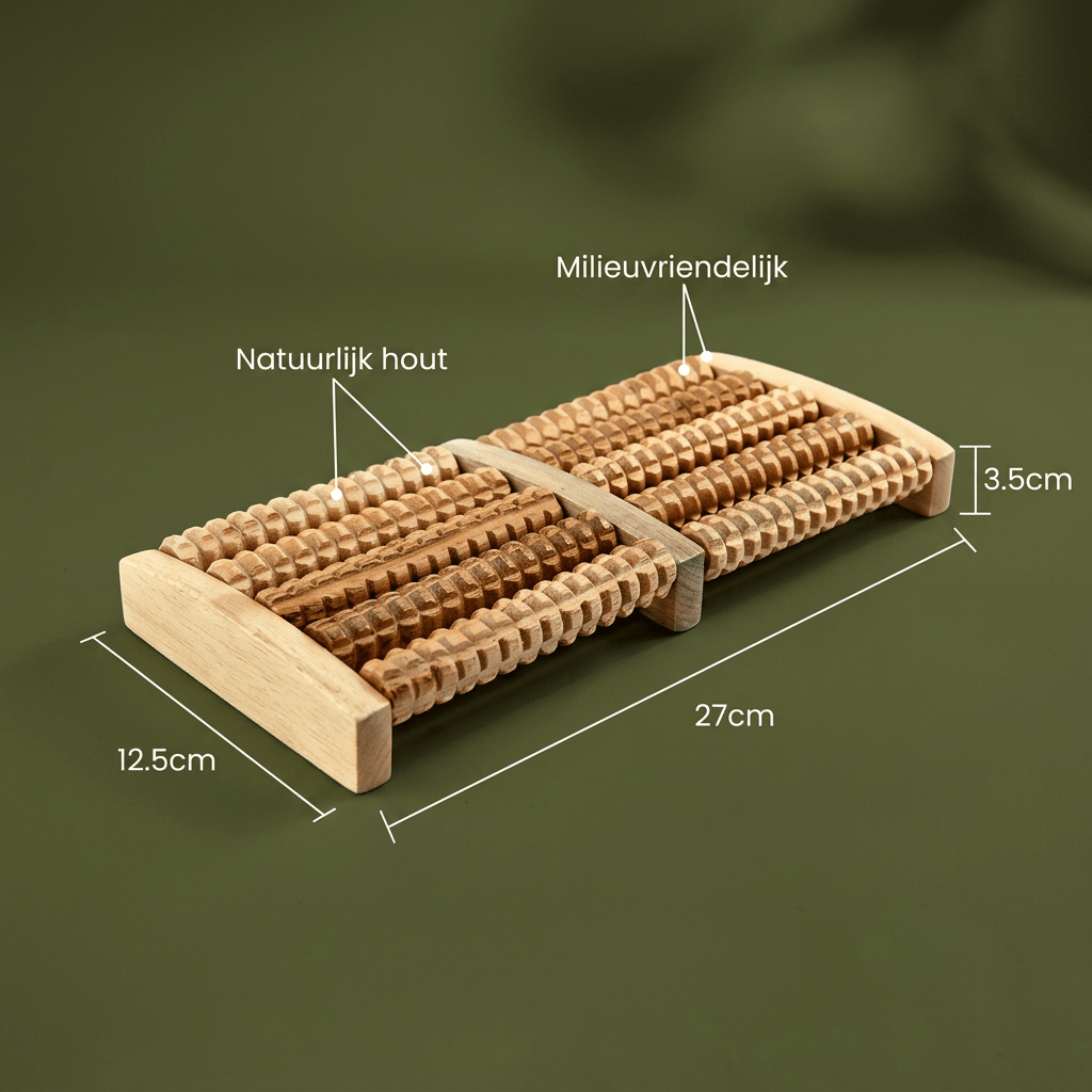 Comfey® Houten Voetmassage Roller | Comfey® Voetverzorging voor Comfort & Pijnverlichting