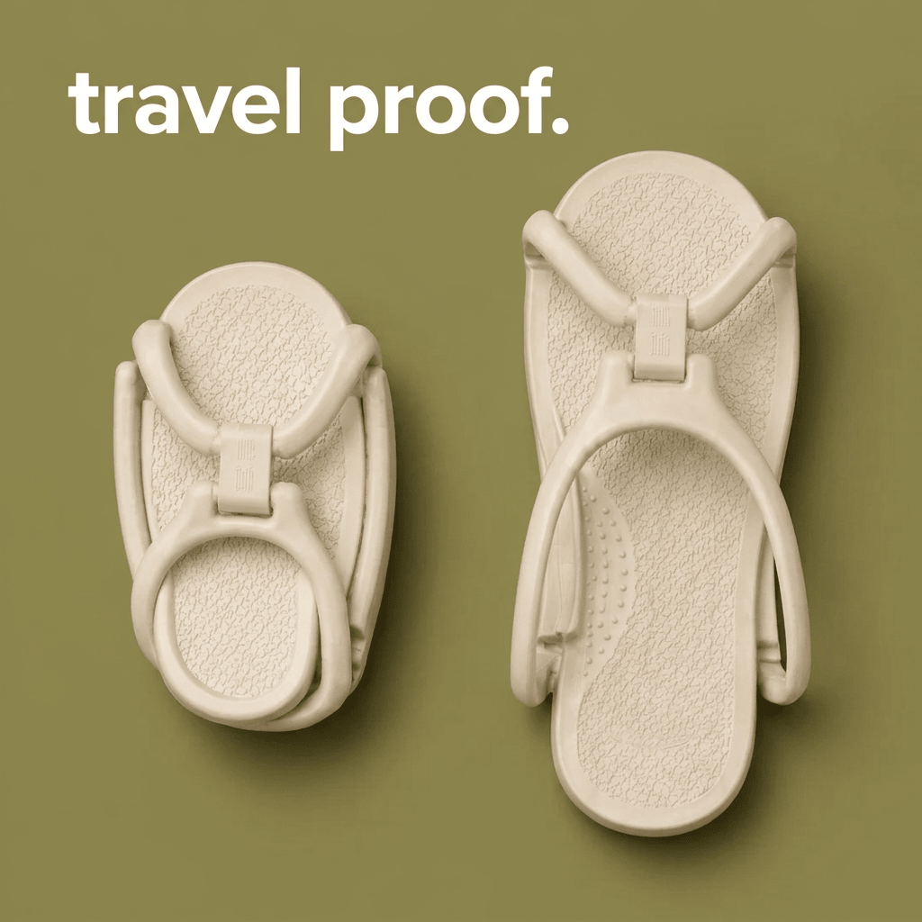Comfey® Opvouwbare Reisslippers | Comfey® Voetverzorging voor Comfort & Pijnverlichting