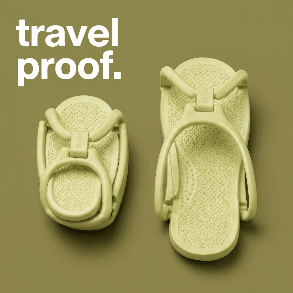 Comfey® Opvouwbare Reisslippers | Comfey® Voetverzorging voor Comfort & Pijnverlichting