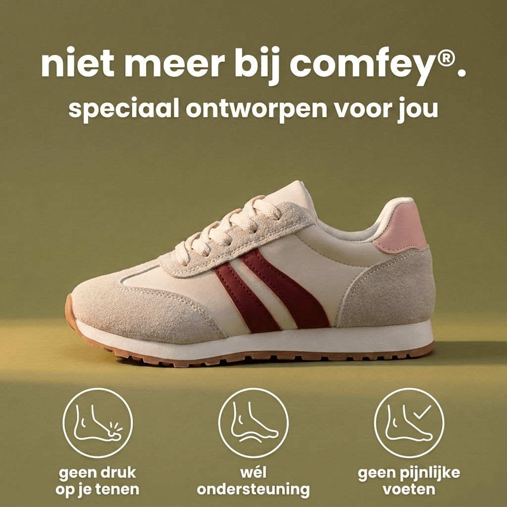 Comfey® Retro Comfort Sneakers Dames | Comfey® Voetverzorging voor Comfort & Pijnverlichting