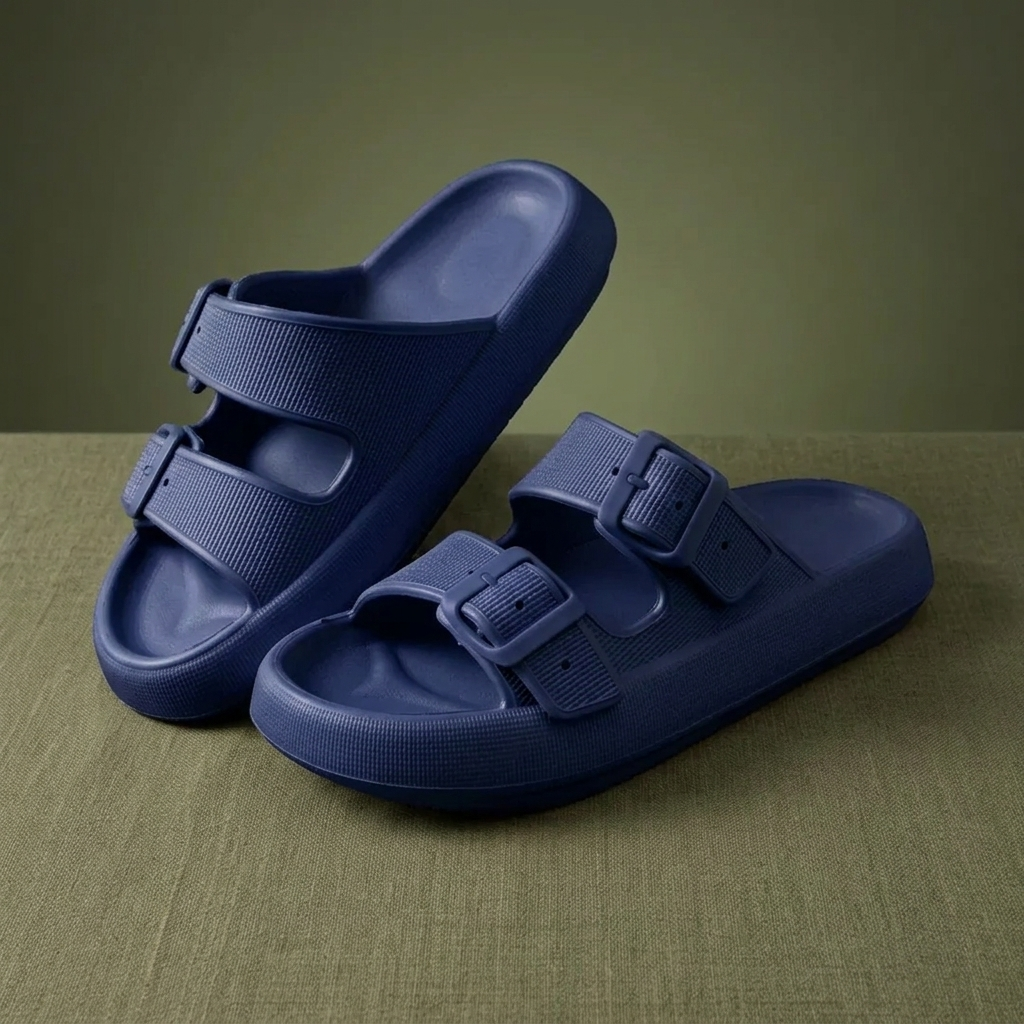 Comfey® Cloud Platform Sandalen met Dubbele Gesp