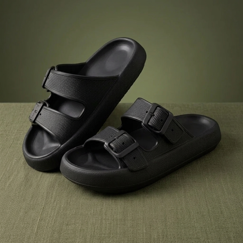 Comfey® Cloud Platform Sandalen met Dubbele Gesp