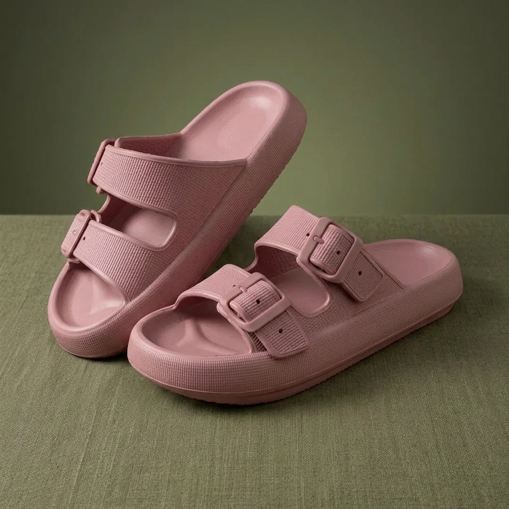 Comfey® Cloud Platform Sandalen met Dubbele Gesp