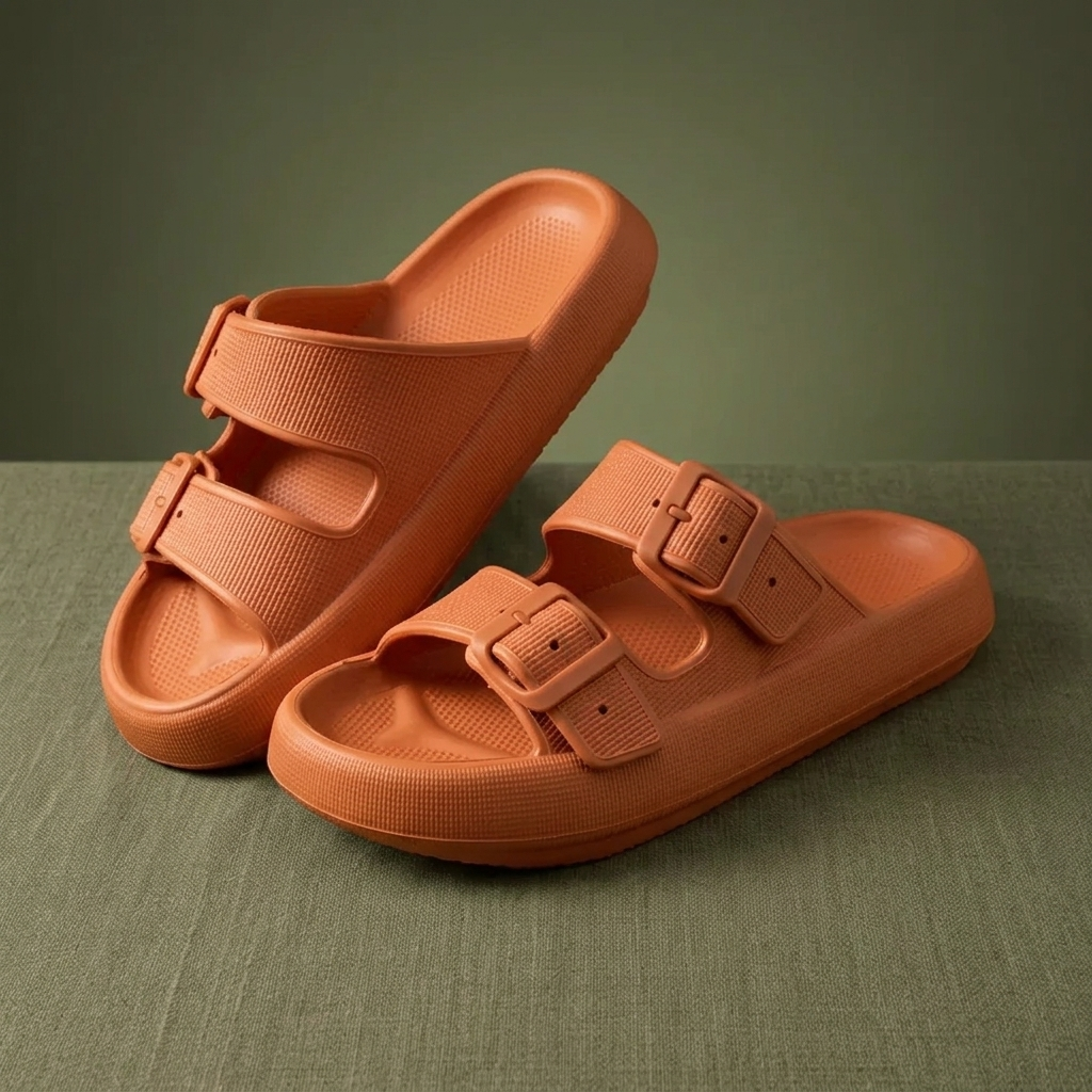 Comfey® Cloud Platform Sandalen met Dubbele Gesp