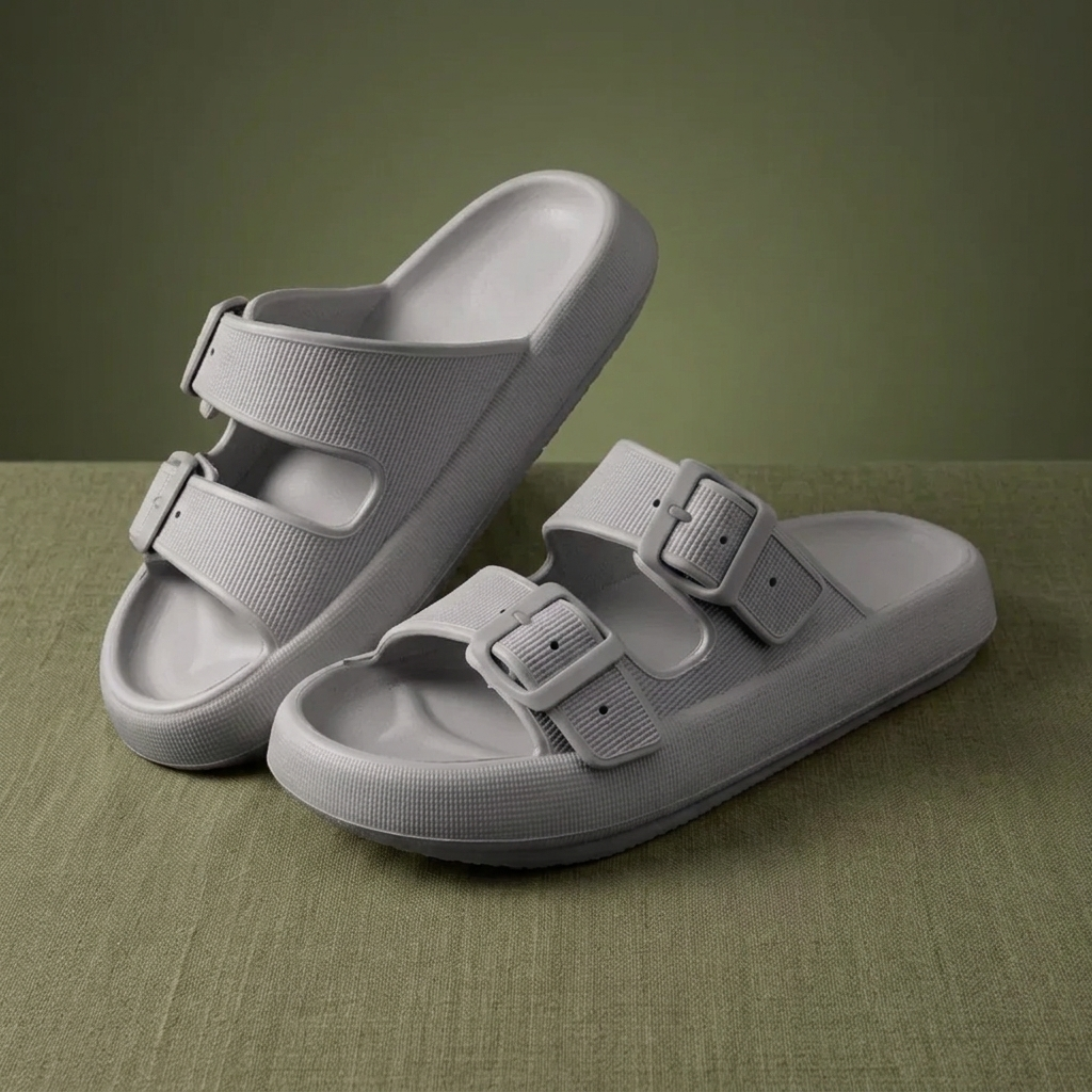 Comfey® Cloud Platform Sandalen met Dubbele Gesp