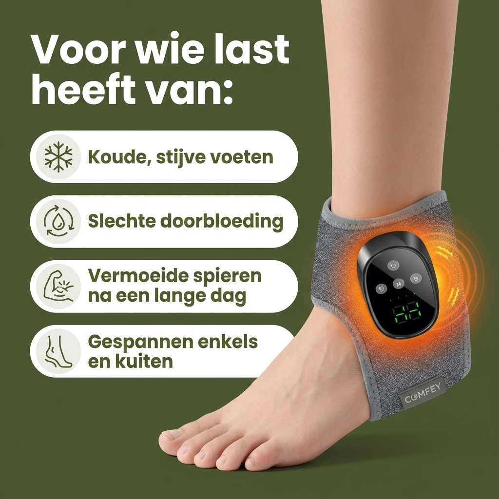 Comfey® Draadloze Verwarmde Voetmassager